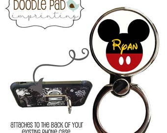 Mickey Mouse Phone Ring Stand, Minnie Mouse Ring Cell Phone holder, Personalized Ring Stand Cell,