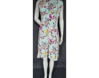 Vintage 1930s/30s 1940s/40s Floral DAY DRESS Summer