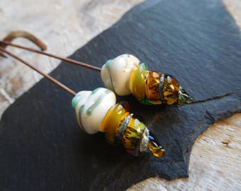 Boucles D'Oreilles Coquillage Corail