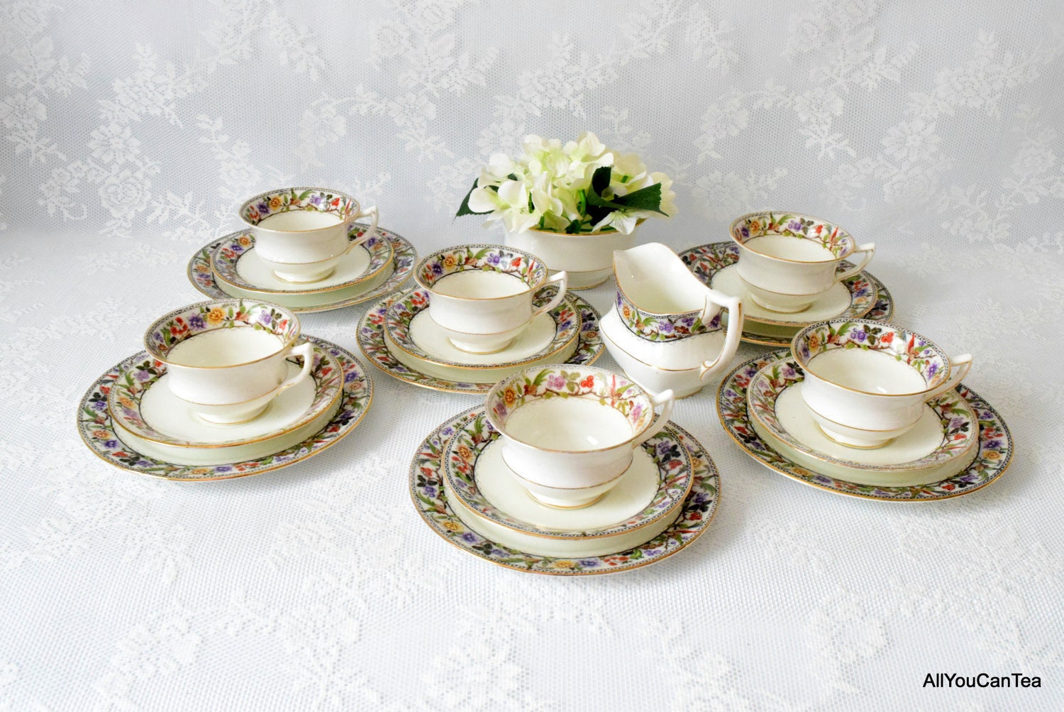 Antique Aynsley Tea set Vintage Tea Set Vintage Bone China