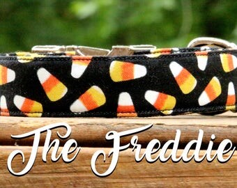 Dog Collar Halloween, Halloween Collar, Autumn Dog Collar, Fall Dog Collar, Candy Corn Collar, Glow in the Dark Dog Collar, Dog Collar