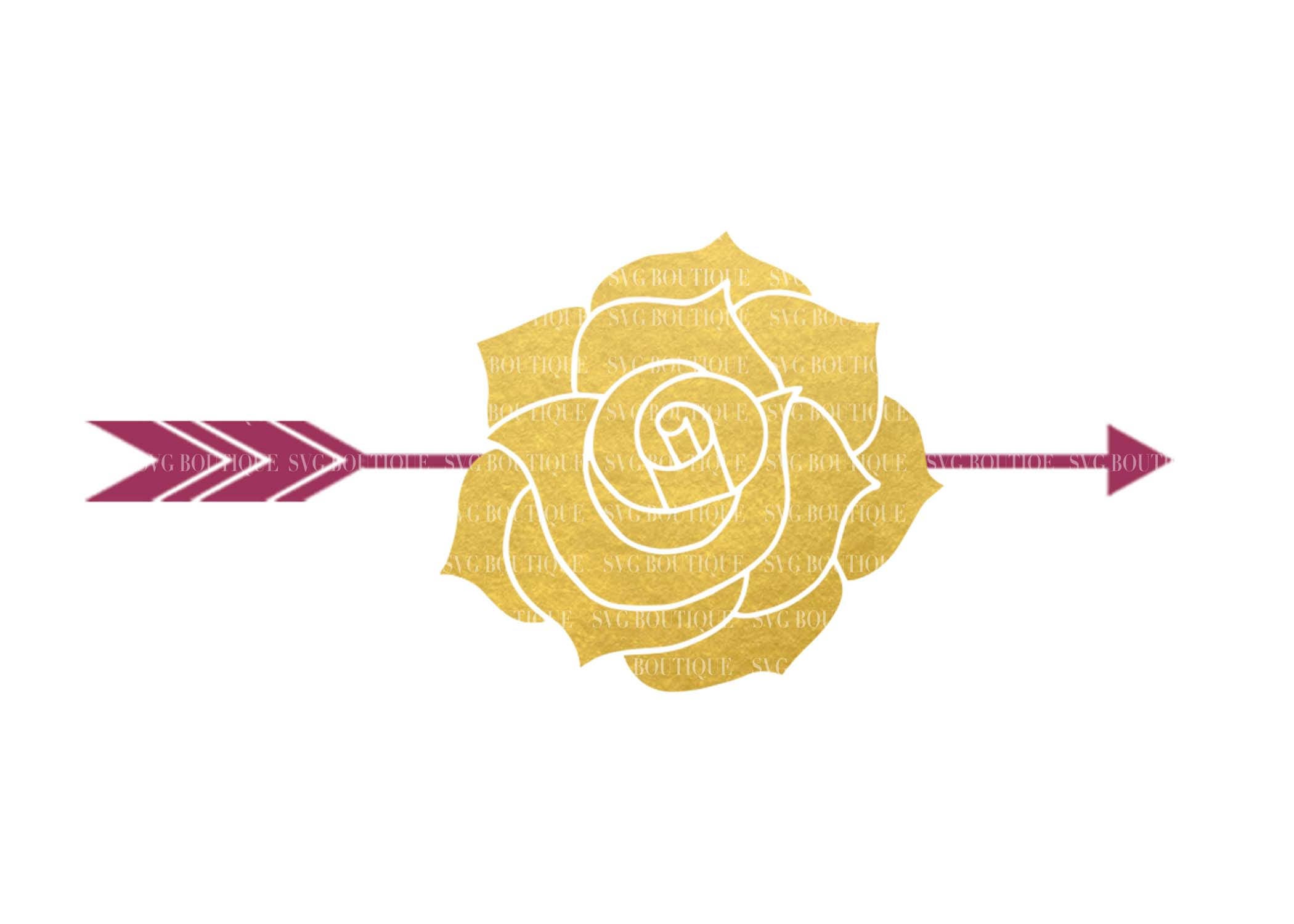 Download Tribal Rose SVG File Floral Arrow SVG File Arrow Rose