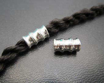 1PC Antique silver Dreadlock beads dread Hair Braid Jewelry Beard Beads Accessories 4.7mm hole