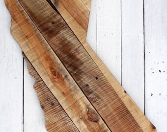 ON SALE Large Wood California Sign - California Wall Decor - Reclaimed Wood California - Wooden State Wall Art - Rustic Home Decor - Califor