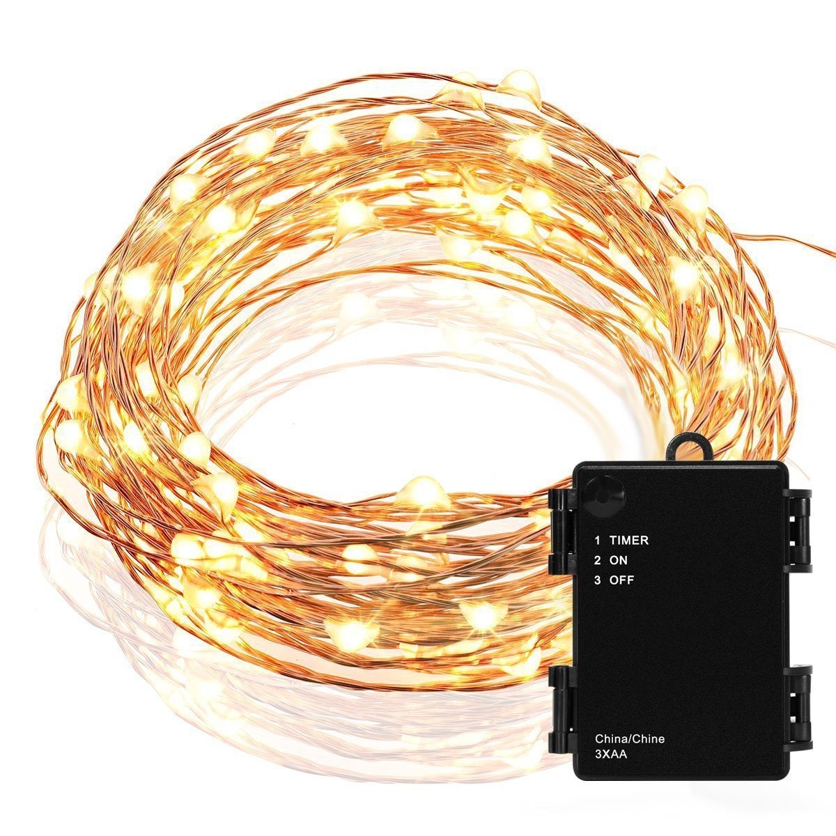 30 Micro LED Copper Wire String Lights LEDs Starry Lights