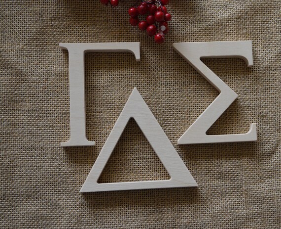 Dorm Room Decor Unfinished Greek Letters Greek Letters Cut