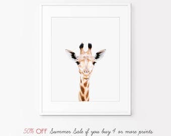 50% OFF nursery decor, nursery wall art, Giraffe Print, animal nursery prints, nursery animal print,animal print for nursery,nursery