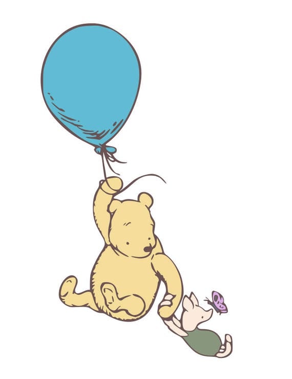 Classic Winnie the Pooh and Piglet svg pdf png files