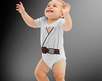 SALE TODAY Luke Skywalker Inspired Star Wars Costume Onesie | Halloween Costume | Kids Cosplay | Baby Shower Gift | Star Wars | Skywalker