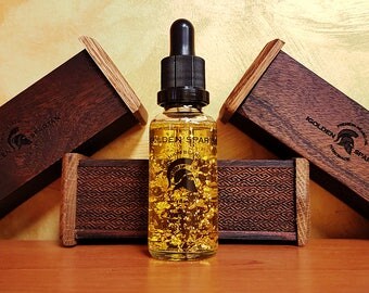 Beard Oil Warrior Pure Gold - The Golden Spartan
