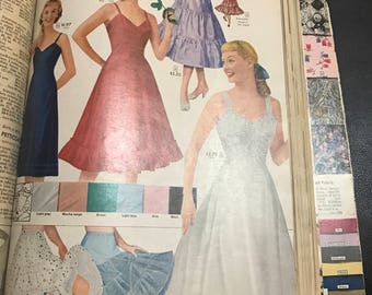 Sears vintage catalog catalogue spring summer 1956 fashion
