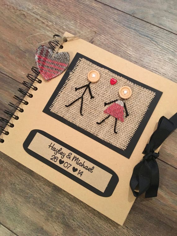 personalised-scrapbook-rustic-scrapbook-keepsake-book