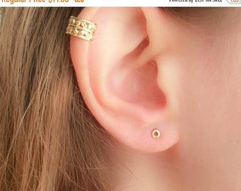 SALE - Small Earrings-Small Studs-Small Stud Earrings-Flat Round Earrings-Tiny Circle Studs-Circle Earrings-Petite Earrings-teeny tiny studs