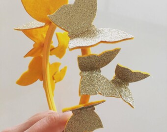 Snapchat Filter Gold Butterfly Headband