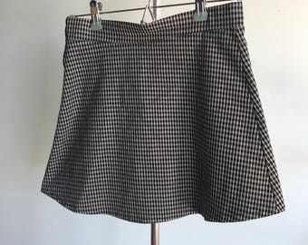 Vintage sz S 26/27 striped checkered skirt