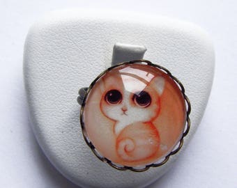 animal ring, Big-eyed cat