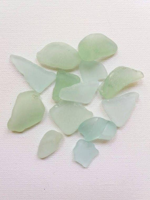 Light Blue Sea Glass Bulk Genuine Sea Glass Сollectible Sea