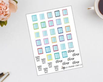 Tablet-ipad planner stickers || 28 || with script words