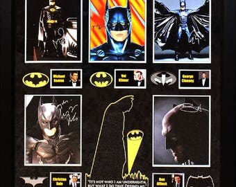 Batman - Signed by all Batman Actors - Framed Artist Series