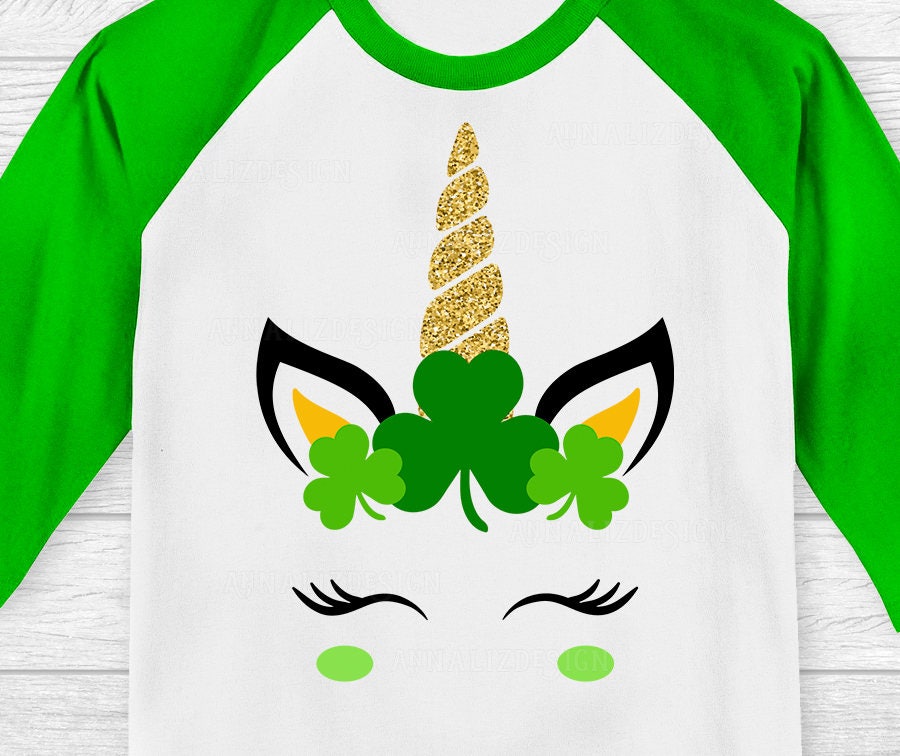 Download St Patricks Day Unicorn Svg, Unicorn face Svg, Unicorn ...