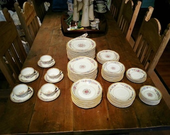 Vintage Theodore Haviland Limoges France Vendome China 91 pc Set Howard Baker Estate Lot