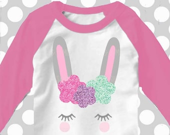 Bunny svg, Bunny with eyelashes, Flower svg, Bunny face svg, SVG, DXF, woodland birthday, woodland animal svg, ice cream svg, eyelashes svg
