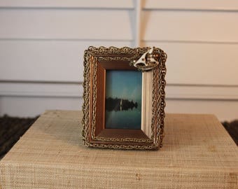 Sail boat embellished picture frame