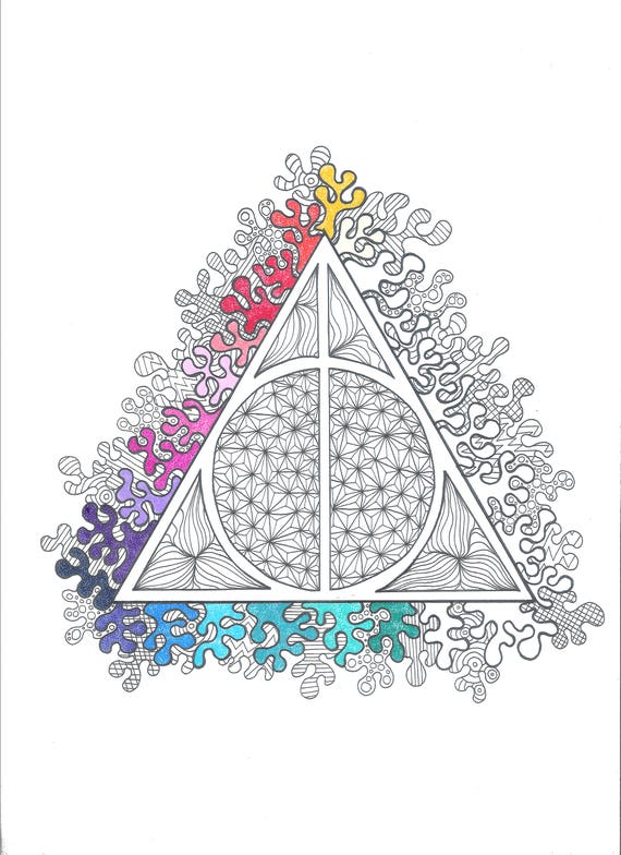 harry potter coloring pages deathly hallows ending - photo #17