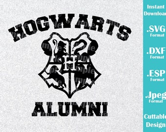 INSTANT DOWNLOAD SVG Inspired Harry Potter Hogwarts Alumni for Cutting Machines Svg, Esp, Dxf and Jpeg Format Cricut Silhouette