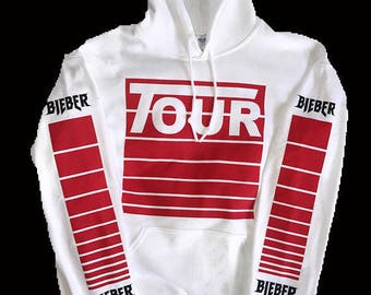 Justin Bieber Stadium Tour Purpose Tour Merch Hoodie Sweatshirt