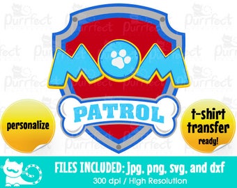 Download Mom paw patrol shirt | Etsy