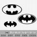 Download Batman Superhero Layered SVG DXF PNG Vector Cut File