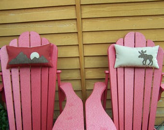 Red adirondack chair Etsy