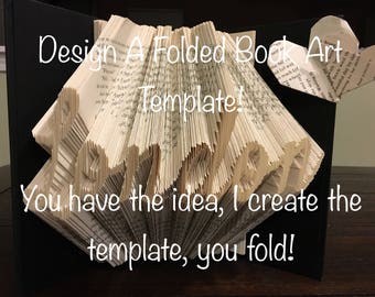 Custom Folded Book Art Template