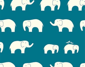 Ellie Fam in teal by Birch Oganic Fabrics 112cm x 25cm