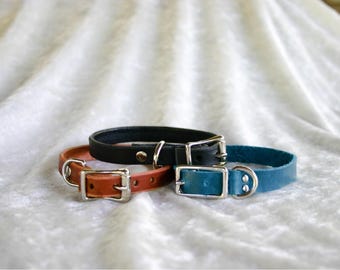 Leather Cat Collar