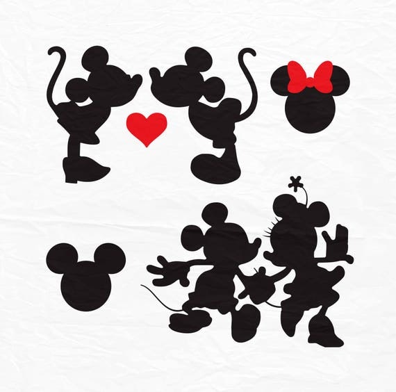 Download Minnie Mickey Kiss SVG Kiss svg Minnie Mickey Love SVG