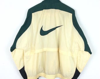 Vintage Nike Jacket Nike Windbreaker Jacket Big Logo Nike Swoosh Big Logo Spellout Rap Tees Hip Hop Swag