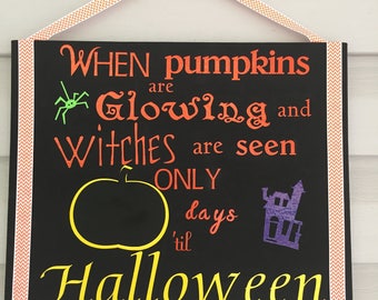 Download Halloween Countdown Sign Days to Halloween Sign Countdown