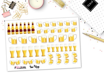 Beer Mugs | Icons | Planner Stickers | Functional Stickers