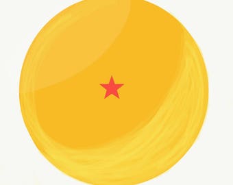 Dragon Ball Z Dragon Ball Gloss Sticker, Dragon Ball Decal, Nerdy Sticker, Nerdy Decal, Nerd Gift