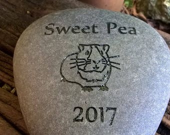 GUINEA PIG MEMORIAL Stone Personalized Pet Engraved stone