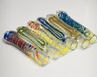Glass Pipes, Chillum Pipes, Tobacco Pipe, Smoking Pipe, Unique Pipe, Glass One Hitter, Any 1 Pc
