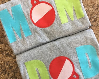 MOM, DAD or BRO coordinating shirt for O-fish-ally one birthday, the Big one first birthday shirt Bobber, fishing, boating, vacation