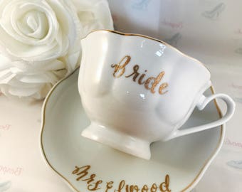 Personalised tea cup