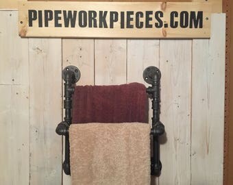 2 tier off the wall towel rack