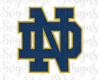 Notre Dame Fighting Irish,Digital download ,Svg Eps Dxf Png,Notre Dame logo SVG - Vector Design in Svg, INSTANT DOWNLOAD