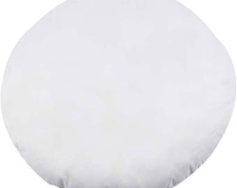 round cushion white ticking, Ø 40 cm
