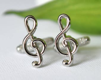 Treble Clef Music Cufflinks