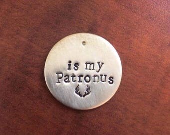 My patronus tag- Harry Potter-custom prt tag- double sided